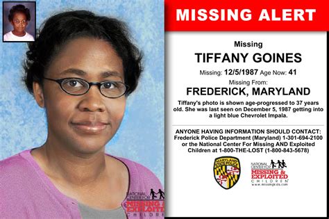 Update 530 p. . Missing persons frederick maryland